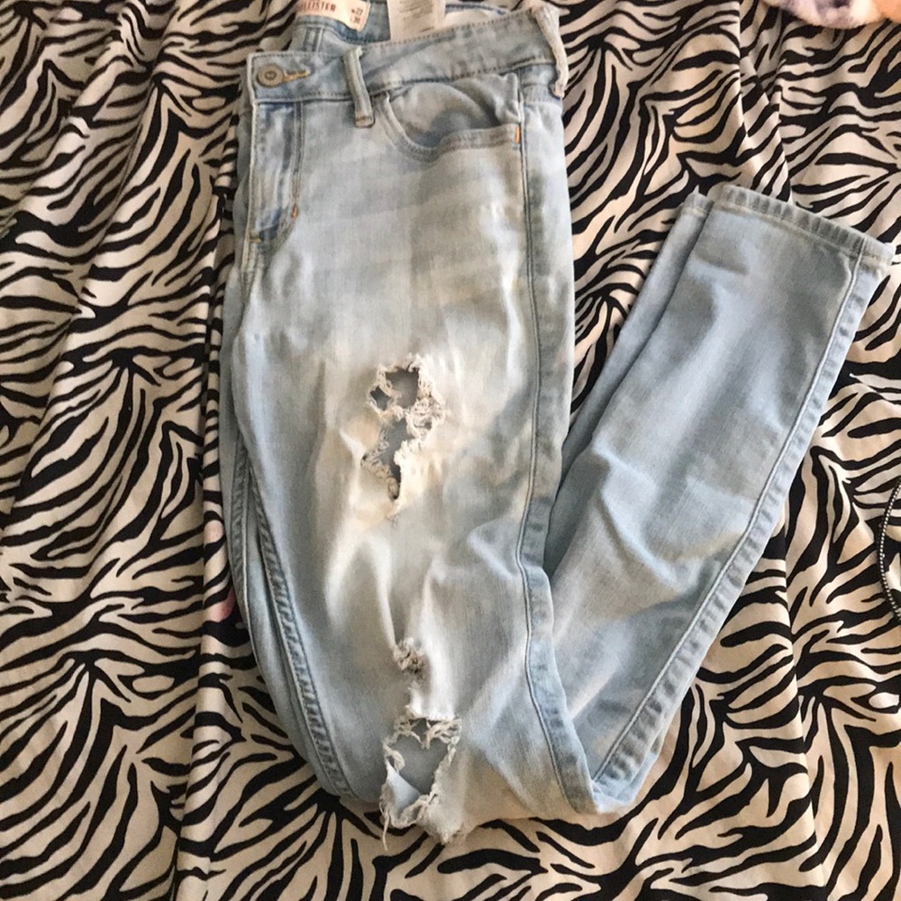 low rise super skinny ripped jeans from hollister